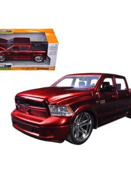 2014 RAM 1500 Pickup Truck Custom Edition Red Just Trucks Series 1/24 Diecast Model Car by Jada 54040r