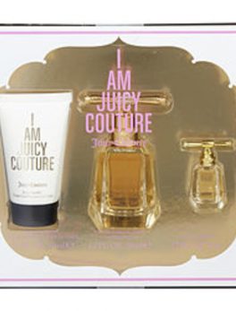 Juicy Couture I Am Juicy Couture Eau De Parfum Spray 1.7 Oz and Body Souffle 1.7 Oz and Eau De Parfum .17 Oz Mini For Women