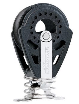 Harken 40mm Carbo Block w/Spring and amp; Eyestrap