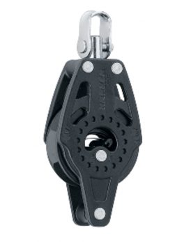 Harken 40mm Carbo Single Ratchet Block w/Swivel and amp; Becket