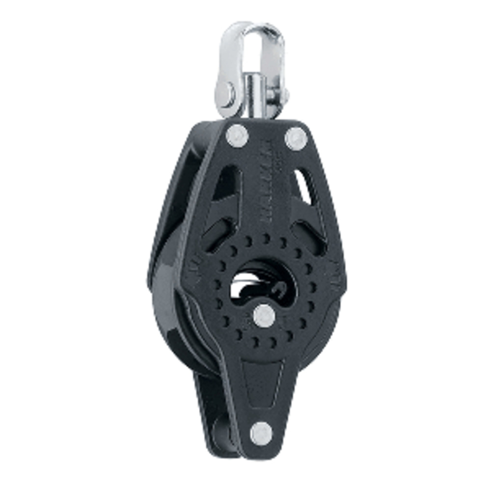Harken 40mm Carbo Single Ratchet Block w/Swivel and amp; Becket