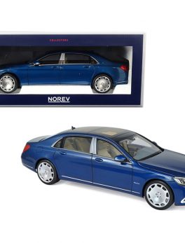 2019 Mercedes Maybach S 650 Blue Metallic 1/18 Diecast Model Car by Norev 183425