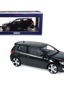 2009 Volkswagen Golf VI GTI Black 1/18 Diecast Model Car by Norev 188502