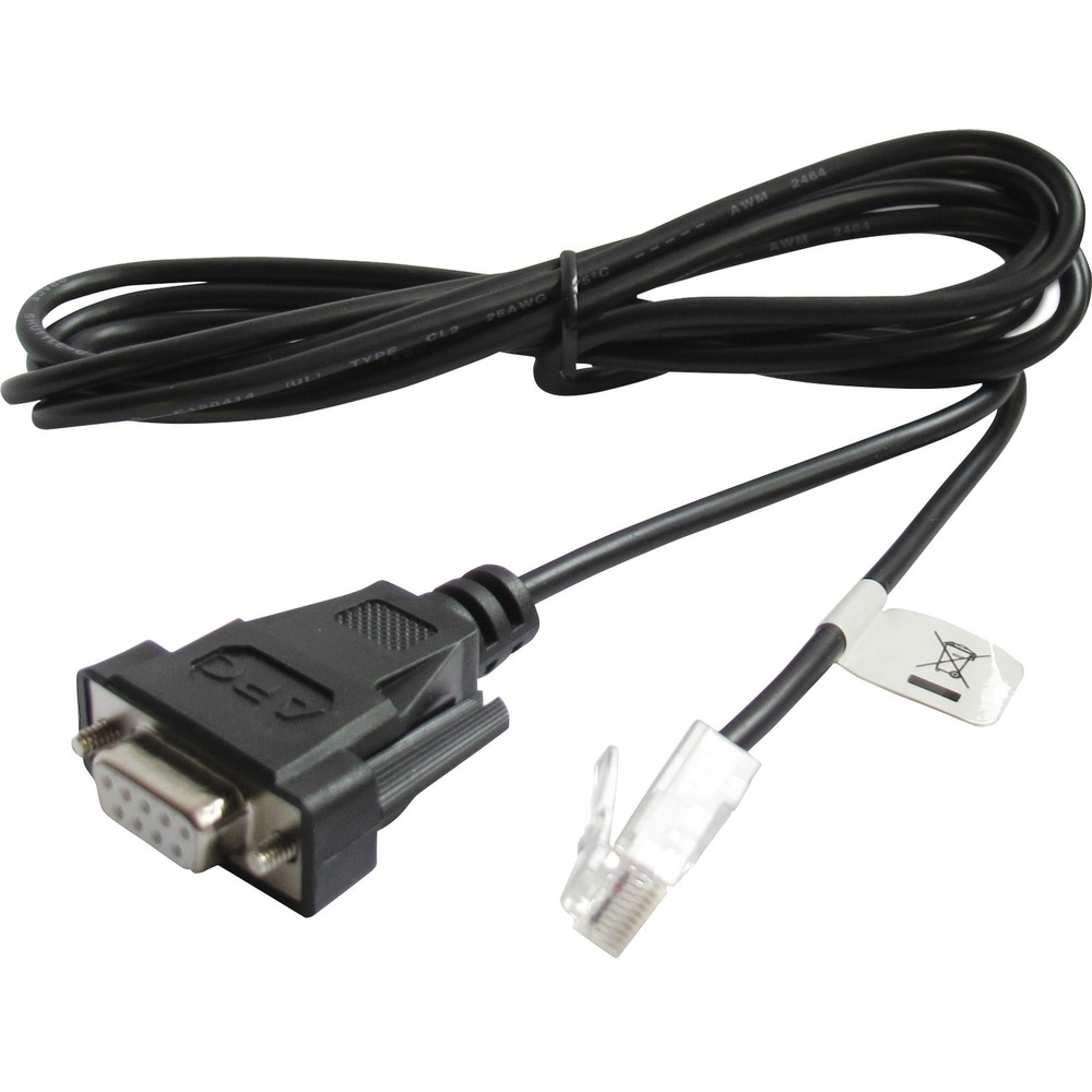 APC by Schneider Electric UPS Communications Cable Smart Signalling 6'/2m - DB9 to RJ45 - 6.56 ft DB-9/RJ-45 Data Transfer Cable for UPS, Desktop Computer, Workstation, Server - First End: 1 x RJ-45 Male Network - Second End: 1 x DB-9 Female Serial