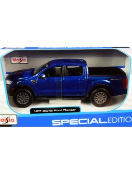 2019 Ford Ranger Lariat Sport Pickup Truck Dark Blue Metallic 1/27 Diecast Model Car by Maisto 31521bl