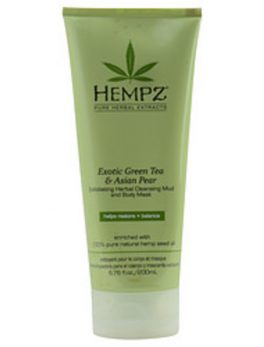 Hempz Exfoliating Herbal Cleansing Mud and Body Mask-exotic Green Tea and Asian Pear 6.76 Oz For Anyone