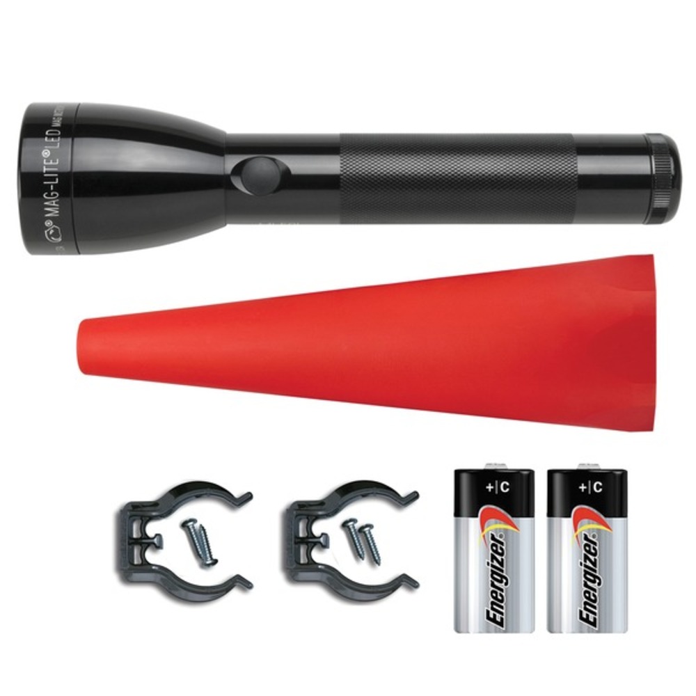 MAGLITE ML50L-I201G ML50L 2C LED Flashlight with Lite Wand (Red)