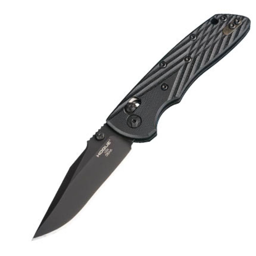 Hogue Deka 3.25in Lock Folder Clip Pt BlackG10 Frame Black