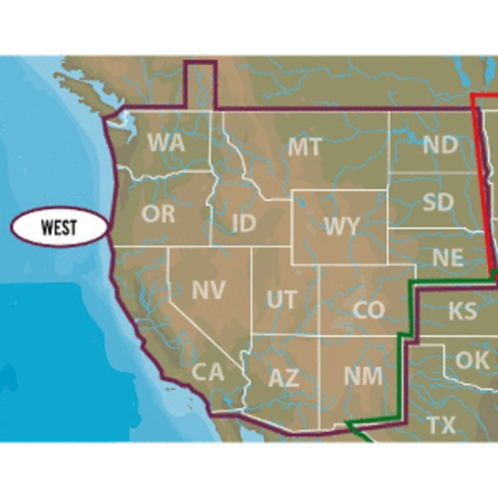 Lowrance C-MAP US Lakes West Max-N+ M-NA-Y071-MS