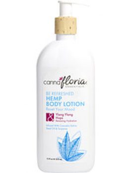 Cannafloria Be Refreshed Hemp Body Lotion 12 Oz Blend Of Ylang Ylang and Hops For Anyone