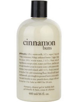 Philosophy Cinnamon Buns Shampoo, Shower Gel and Bubble Bath --480ml/16oz For Women