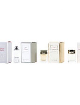 Cartier Variety 4 Piece Mini Variety Set With Carat Edp and La Panthere Edp and Baiser Vole Edp and Eau De Cartier Edt And All Are Minis For Women