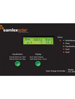 Samlex Flush Mount Solar Charge Controller w/LCD Display - 30A