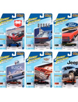 Classic Gold 2020 Release 1, Set B of 6 Cars Limited Edition to 3,000 pieces Worldwide 1/64 Diecast Model Cars by Johnny Lightning JLCG021B
