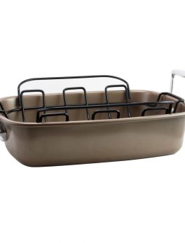 Gibson Home Harvest Nonstick Roaster with Rack