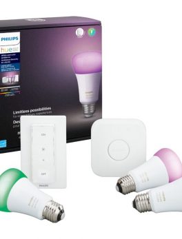 Philips Hue 541789 White and Color Ambiance LED Starter Kit with Lightswitch - 3-Pack