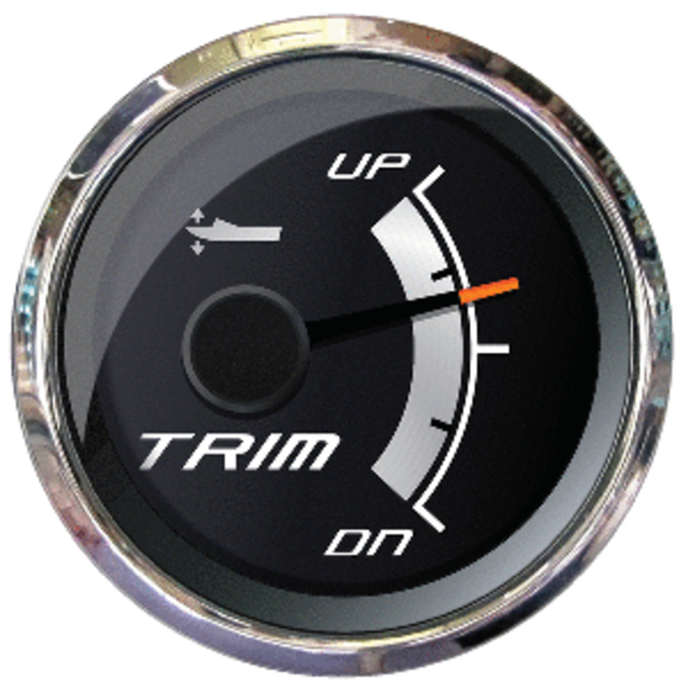 Faria Platinum 2" Trim Gauge f/Mercury, Mariner, Mercruiser, Volvo DP, Yamaha 2001 and amp; Newer