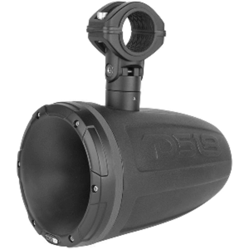 DS18 HYDRO 1.75" Driver Wakeboard Pod Tower Speaker w/RGB LED Lights - 900W - Mattle Black - Single