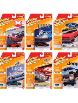Classic Gold 2020 Release 1, Set A of 6 Cars Limited Edition to 3,000 pieces Worldwide 1/64 Diecast Model Cars by Johnny Lightning JLCG021A