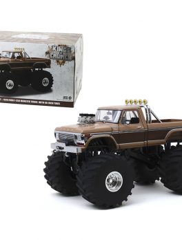 1978 Ford F-350 Ranger Lariat Monster Truck with 66-Inch Tires BFT Brown Kings of Crunch Series 1/18 Diecast Model Car by Greenlight 13557
