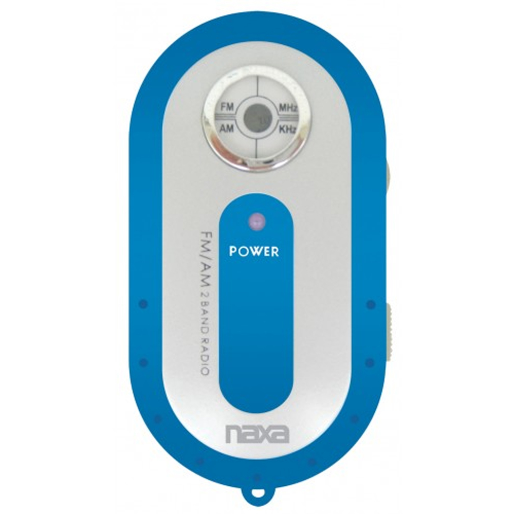 Blue AM/FM Mini Pocket Radio