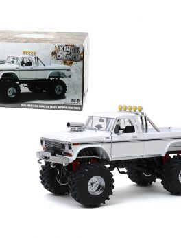 1979 Ford F-250 XLT Monster Truck with 48-Inch Tires White Kings of Crunch Series 1/18 Diecast Model Car by Greenlight 13556