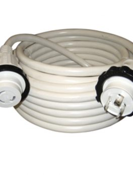 Marinco 30A 125V Molded Standard Cordset - White - 50"