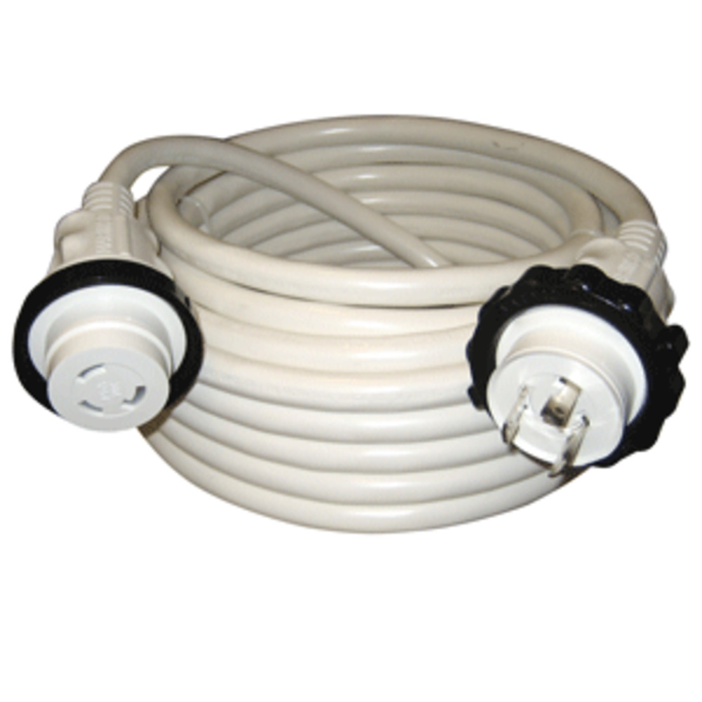 Marinco 30A 125V Molded Standard Cordset - White - 50"