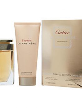Cartier La Panthere Eau De Parfum Spray 2.5 Oz and Body Lotion 3.4 Oz (travel Offer) For Women
