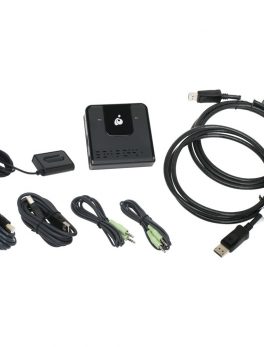 IOGEAR 2-Port DisplayPort KVM - 2 Computer(s) - 1 Local User(s) - 4096 x 2160 - 4 x USB - 3 x DisplayPort