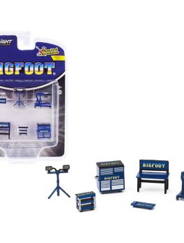 Bigfoot Monster Truck 6 piece Shop Tools Set Shop Tool Accessories Series 2 1/64 by Greenlight 16040A