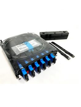 Corning CCH-CS Pigtailed Splice Cassette SC APC Duplex CCH-CS12-D9-P00RE