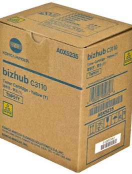 Genuine Konica Minolta A0X5235 TNP51Y Yellow Toner Cartridge For C3110