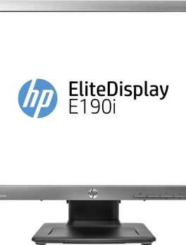 HP 19 ELite E190i 1280x1024 VGA DVI-D DisplayPort USB Ultra Slim LED LCD Black Monitor 734094-001