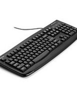 Kensington Pro Fit K64407US USB External Washable Keyboard - Wired - Black