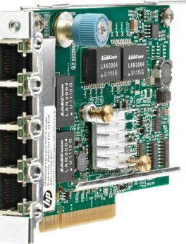 HP 331FLR GigaBit Ethernet Card PCI Express x4 4-Ports 10/100/1000Base-T Internal 629135-B22