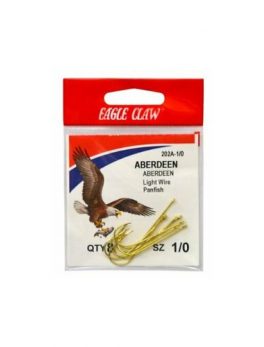 Eagle Claw Gold Abrdn Hooks 10Pk Size1/0