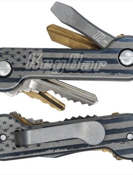 KeyBar Distressed American Flag Titanium