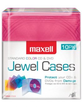 Maxell 190072 Jewel Cases, 10 Pack