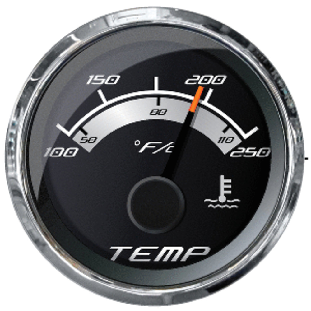 Faria Platinum 2" Water Temp Gauge (100-250 and deg;F)