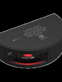 Lopolight Port SideLight - Vertical Mount - Black Housing - 2nm - Red