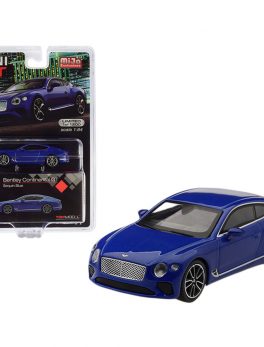 2018 Bentley Continental GT Sequin Blue Metallic Limited Edition to 1,200 pieces Worldwide 1/64 Diecast Model Car by True Scale Miniatures MGT00094