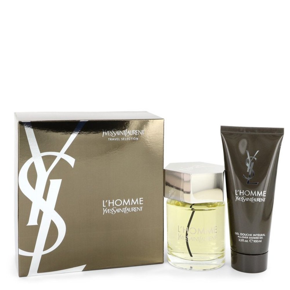 L'homme By Yves Saint Laurent Gift Set -- 3.4 Oz Eau De Toilette Spray + 3.4 Oz Shower Gel For Men