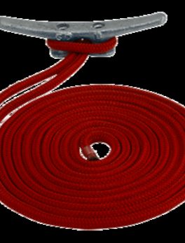 Sea-Dog Double Braided Nylon Dock Line - 1/2" x 15 and #39; - Red
