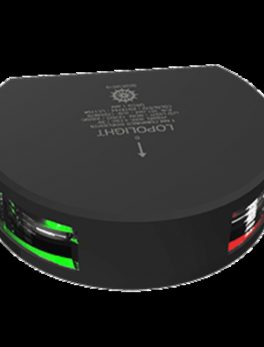 Lopolight Combined Starboard and amp; Port Sidelight 1nm/112.5 and deg;+ 112.5 and deg; - Black Housing - Vertical Mount