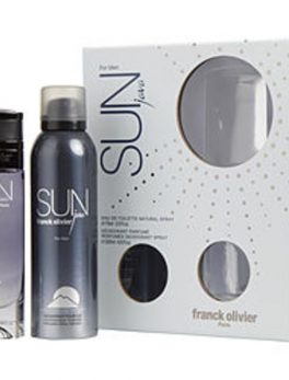 Franck Olivier Sun Java Edt Spray 2.5 Oz and Deodorant Spray 6.6 Oz For Men