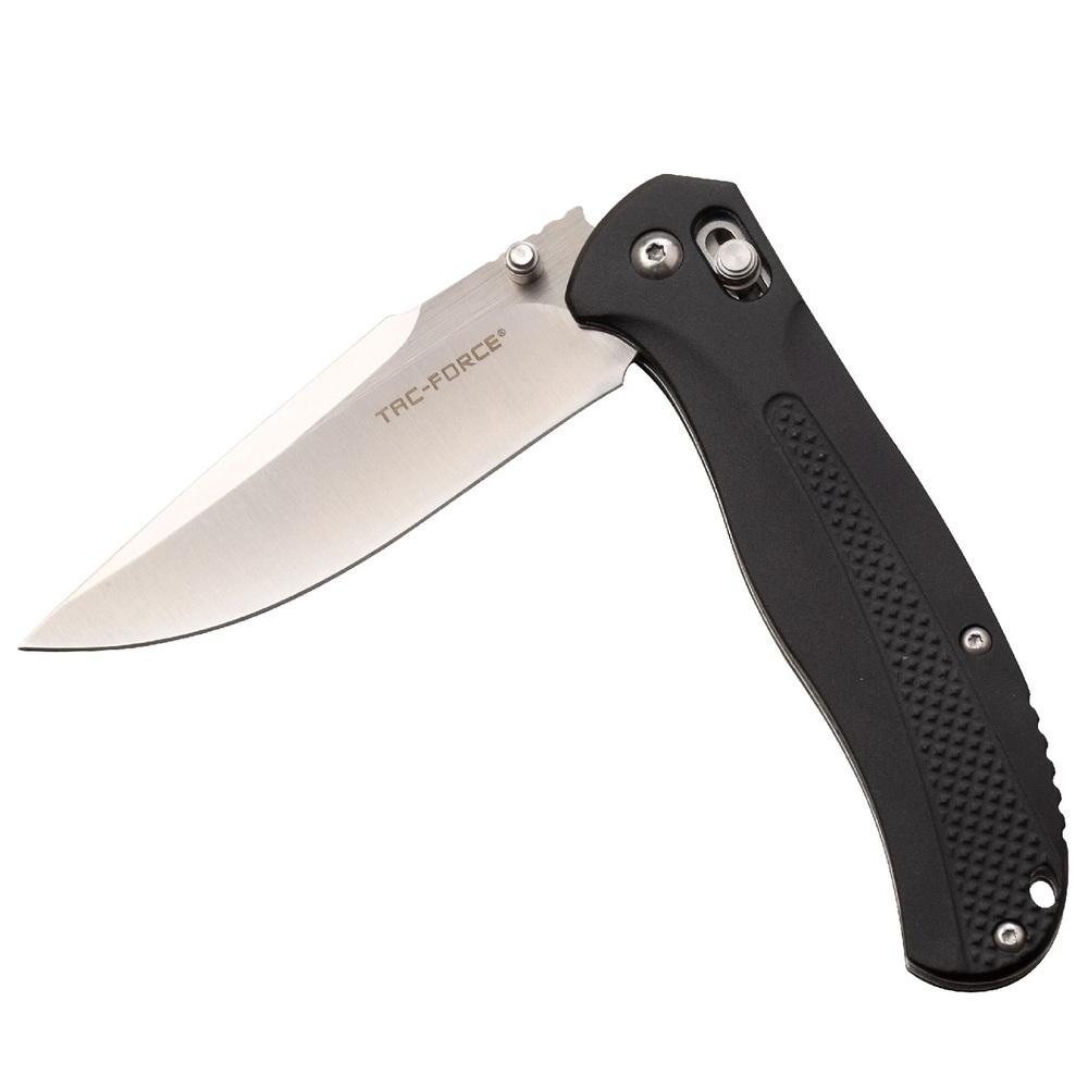 Tac-Force Folder 3.5 in Blade Black Aluminum Handle