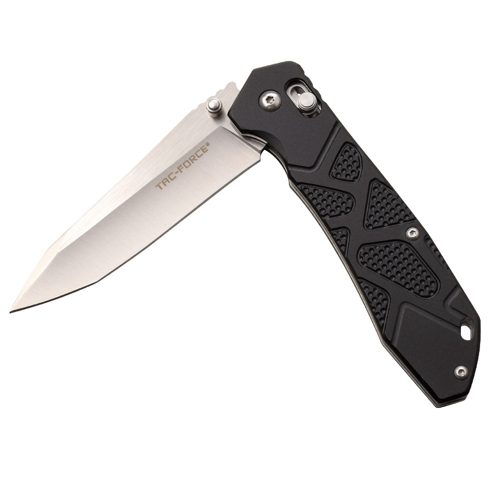 Tac-Force Folder 3.5 in Blade Black Aluminum Handle