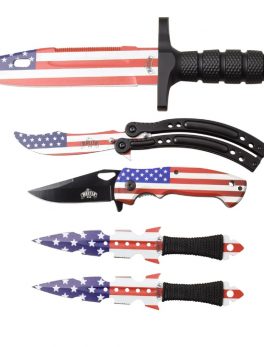 Master USA Combo 5 Pc Knife Set