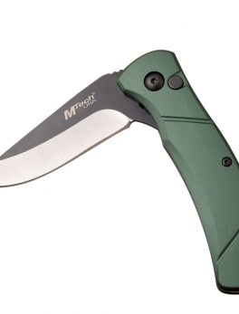 Mtech Folder 2.75 in Blade Green Anodized Aluminum Handle